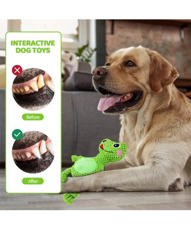 QKFON Plush Dog Toys - Squeaky Interactive Toys for Small to Large Dogs | Quality Pedagogical Stuffed Playthings - Buy Online on GoSupps.com