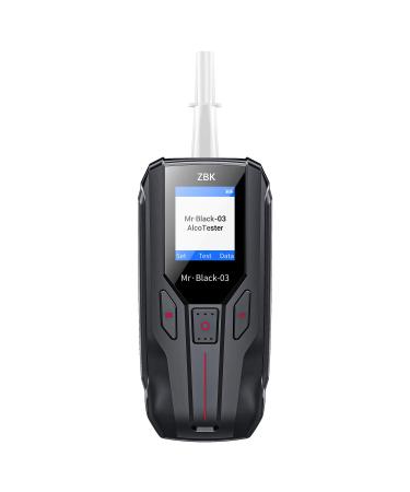 Breathalyzer, Professional-Grade Accuracy Alcohol Detector, Portable Breath Alcohol Tester with UK Platinum Sensor, Two Test Mode, 1000mAh Battery, LCD Screen, Personal,Professional,Drivers,Home Use
