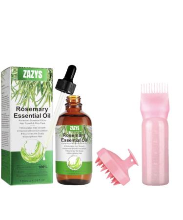 Rosemary Oil For Hair Growth (UK Company) Organic Rosemary Oil With Applicator Bottle