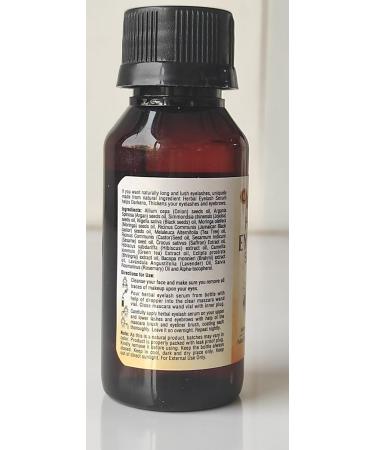 Natural Herbal Eyelash Serum - Boost Growth & Strengthen Eyelashes Eyebrows & Hair | 2.03 fl. oz - Shop Internationally - Buy Online on GoSupps.com