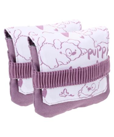 Minkissy 2 x napkin holder dog imprint portable women's binding-storage bag organizer for outdoor travel office at home women