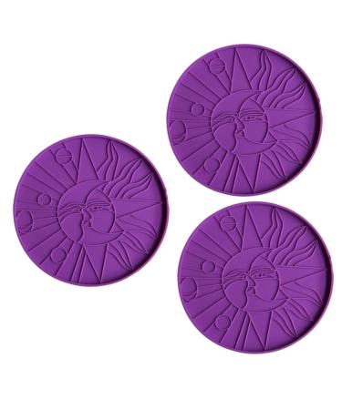 COHEALI 3pcs Coaster Mold Resin Silicone Molds Silicone Molds for Resin Multi-Purpose Molds Art Plate Epoxy 15.2X15.2cmx3pcs As Shownx3pcs