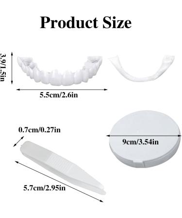 Toulifly Dental Prosthesis Veneer Teeth on Top and Bottom 3 Pairs of False Artificial Temporary Teeth Cosmetic Teeth Prosthetics Fake Teeth Teeth for Plugin Veneer Snapon Teeth White - Buy Online on GoSupps.com