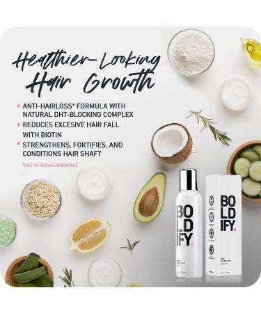 Boldify Hair Thickening Serum - Instant 3-in-1 Volumizer for Fine Hair - 8oz - Buy Online on GoSupps.com