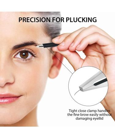 Winiw Precision Slant Tweezers for Women and Men - Eyebrow Hair Removal Tool | Facial Hair Splitter | Skin Care Tool Gift - Buy Online on GoSupps.com