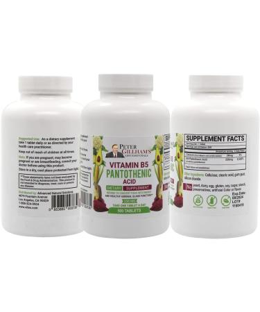 Peter's Choice B5 Panthotenic Acid 250mg 500 Tablets Energy Support Supplement - Buy Online on GoSupps.com