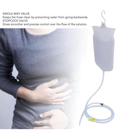 Buy 2L Non-Toxic Silicone Inlet Bag Set - Phthalate-Free Anal Shower with Hose & 4 Nozzles for Intestinal Cleaning | International Shipping Available - Buy Online on GoSupps.com