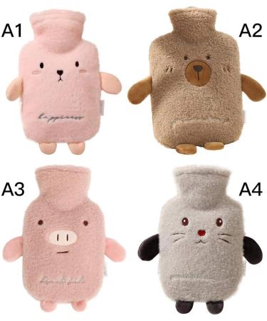 VStar66 Hot Water Bottle with Cover - 1L Pink Pig Warm Bag for Pain Relief (10.2 x 5.9 inch) - International Shipping Available - Buy Online on GoSupps.com
