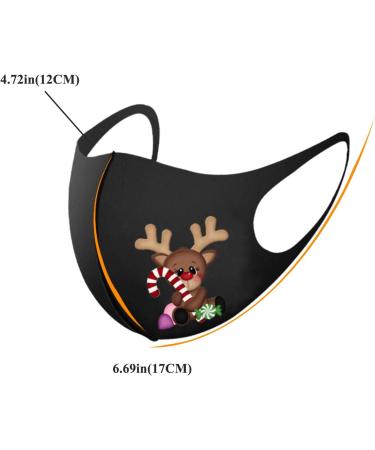 ZQP Christmas Face_Masks for Adults Reusable Washable Flash Diamond Rhinestone Breathable Fashion Cotton Face Balaclavas 1PC 1101-432 - Buy Online on GoSupps.com