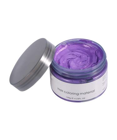 Filfeel Hair Color Wax 120g - Unisex Disposable Dye Ointment for DIY Hair Styling - Perfect for Halloween & Cosplay (Violet) - Buy Online on GoSupps.com