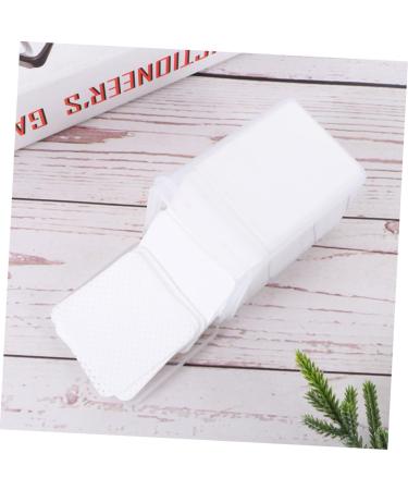 FRCOLOR 1 Box Lint Nail Pad Glue Cleaning Pads Glue Clean Wipe Nail Soak Off Foils Cosmetics Remover Pads Nail Wipe Pads Glue for Lashes Extension Cotton Pads White Manicure Towel - Buy Online on GoSupps.com