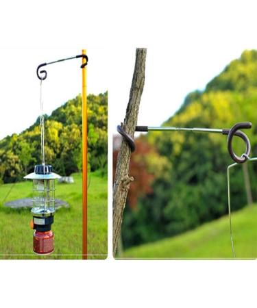 Wejjue 4 Pack Camping Lantern Hooks Hangers 11.6in Stainless Steel Tent Light Hangers Outdoor Lamp Hanger Non-Slip for Camping Hiking - Buy Online on GoSupps.com