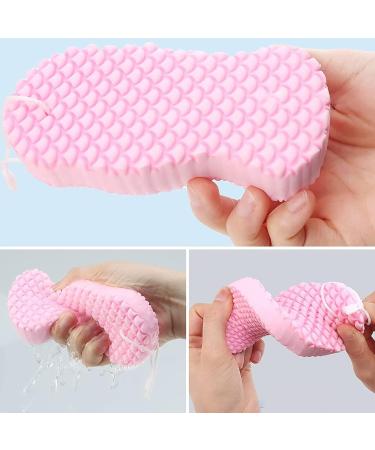 Fitmedify Skin Sponge: Double Sided Exfoliating Bath Sponge - SuperPeeler for Callus Removal - Dead Skin Remover for Adults & Children - 4Pcs (Mix) - Buy Online on GoSupps.com
