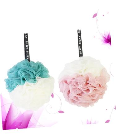 Balacoo 2pcs Mesh Sponge Shower Ball - Large Bath Pouf for Women | Ultra Soft & Durable - Buy Online on GoSupps.com
