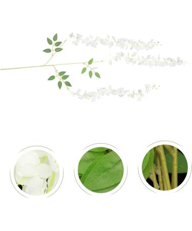 Zerodeko 60 Pcs Simulated Violet Faux Hanging Flower House Plants Artificial Outdoor Flowers Artificial Wisteria Rattan Decor Hanging Wall Flower Pendant Plastic Indoor Accessories White - Buy Online on GoSupps.com