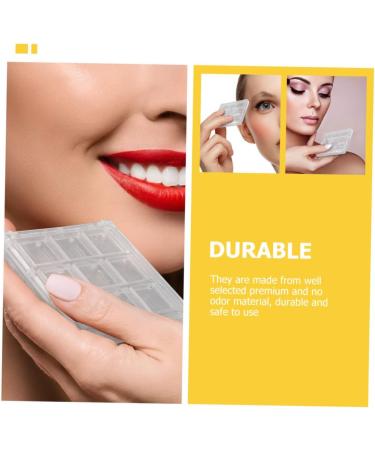 IWOWHERO Lip 3pcs Boxes Eye Shadow Box Eyeshadow Clear Cosmetic Case Empty Lipstick DIY Case Foundation Square Empty Eyeshadow - Buy Online on GoSupps.com