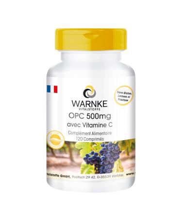 OPC 500 mg - d'extrait de p pins de raisin avec 500mg OPC & 100mg Vitamine C - hautement dos - v g talien - 120 comprim s | Warnke Vitalstoffe - Qualit des pharmacies allemandes