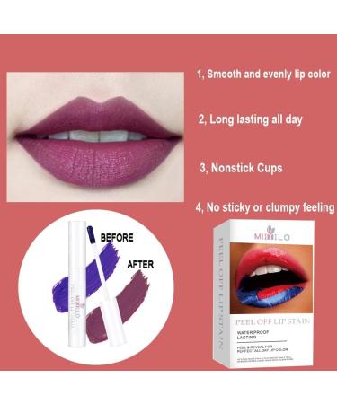 SHEEYOON Peel Off Lip Stain - Long Lasting Waterproof Matte Lip Tint in Red-Brown - Buy Online on GoSupps.com