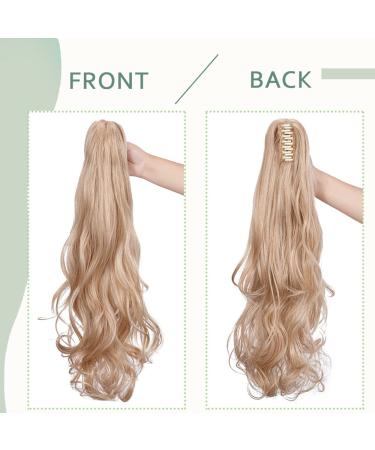 Sego 50cm Clip-In Braid Ponytail Extension - Wavy Golden Mix Blonde | Voluminous Synthetic Hair (150g) - Buy Online on GoSupps.com