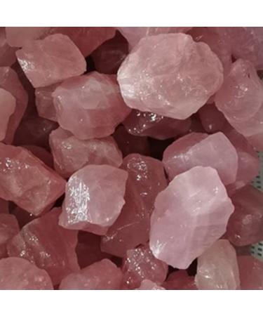 Natural Crystal Rough 50g Natural Clear Quartz Crystal Rock Chips Specimen Collection Natural Mixing Fish Tank (Color : Rose Crystal Size : 2-4 cm)