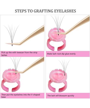 100 Pi ces Colle Bagues Support Colle Cils Tasses Anneaux Colle Bagues En Plastique Pour Extension Cils Jetables Anneaux D'extension Cils Anneau Colle Pour Tatouage Pigment Extensions Cils - Buy Online on GoSupps.com