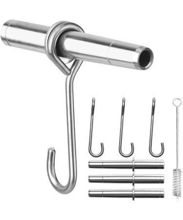 ARGCONNER Stainless Steel Maple Syrup Taps Kit Maple Tree Taps Spiles Tree Taps for Tapping Trees 3 Spiles and Hooks with 1 Spile Cleaning Brushes - Buy Online on GoSupps.com