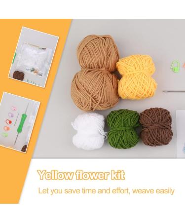 Yizzvb Crochet Kit for Beginners - 6 Pcs Flowers Knitting Kit for Adults & Kids | Easy Crochet Starter Set with Instructions - Buy Online on GoSupps.com