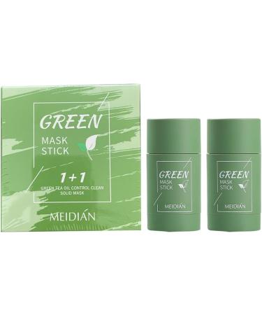 Baorder 3 Pieces Green Tea Cleaning Mask Stick Solid Cleansing Clay Mask Face Moisturises Oil Control Deep Cleaning Pores Blackhead Remover Improves Skin for All Skin Types - Buy Online on GoSupps.com