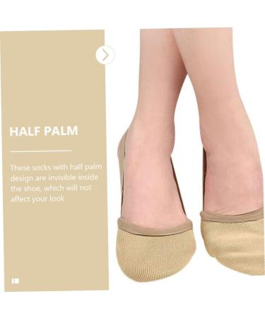NOLITOY Invisible Toe Sleeve Half Palm Jazz Shoes - Gold Women's Heels Ballet Foot Pads & Non-Slip Insoles for Men & Girls - Buy Online on GoSupps.com