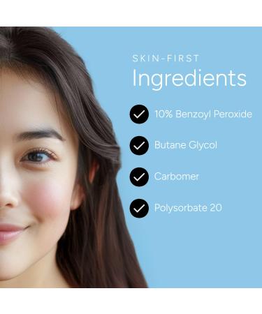 Rachel Moayer Clear Acne Face Wash & Acne Body Wash Gel Cleanser with 10% Benzoyl Peroxide Ideal for Back Acne Clear and Prevent Breakouts with Body Wash for Acne Prone Skin Non-Irritating Formula 5 Ounce (Pack of 1) - Buy Online on GoSupps.com