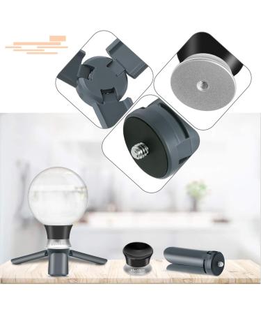 MerryNine 80mm K9 Crystal Photography Ball with Mini Tripod - Universal Camera Interface, Metal Base, Pouch - Perfect for Teaching Light Spectrum Physics and Art Decor - Buy Online on GoSupps.com