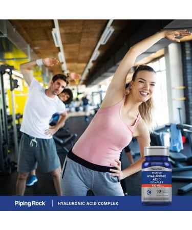 Piping Rock Hyaluronic Acid Supplement | 900mg | 90 Capsules | with MSM and Collagen | Premium Complex Pills | Non-GMO Gluten Free - Buy Online on GoSupps.com