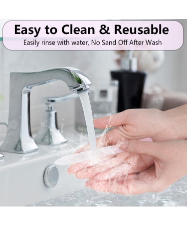 3 Pack Glass Nail Files with Case | Premium Double-Sided Nail Filer for Natural Artificial & Pedicure Nails - Buy Online on GoSupps.com