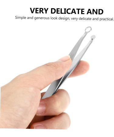 Beavorty Eyebrow Clippers 1pc Nose Hair Trimmer Metal Stainless Steel Tweezer Man Round Tip Eyebrow Tweezers - Buy Online on GoSupps.com