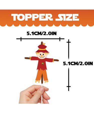 18pcs Glitter Dessert Cupcake Topper Thanksgiving Gratitude Autumn Farm Harvest Corn Turkey Theme Decor for Boys Girls Men Women Happy Birthday Party Decoration Supplies - Buy Online on GoSupps.com