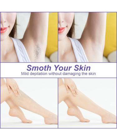 Painless Hair Removal Crystal Eraser for Women - Washable Exfoliation Tool for Arms, Legs, and Face - Purple - Buy Online on GoSupps.com