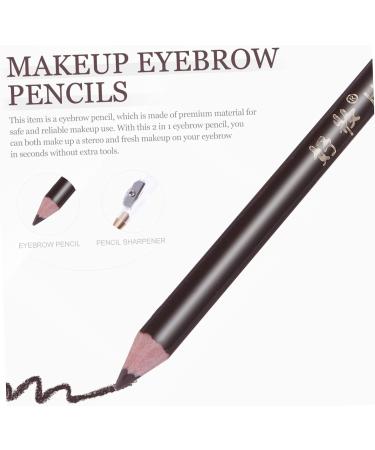 Mikinona 8pcs Pencil Sharpener Eyebrow Pencil Lady Tools Black Colored Pencils Eyebrow Pencils Wooden 1 count (Pack of 1) Coffee - Buy Online on GoSupps.com