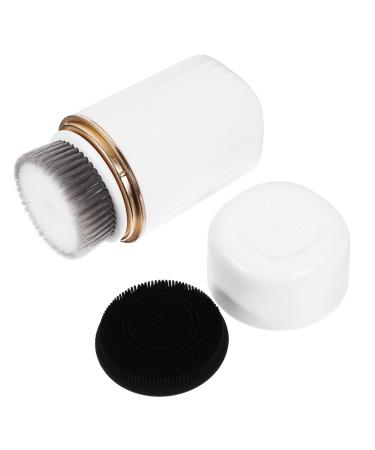 DOITOOL Electric Facial Brush Cleansing Brush Electric Face Scrubber Facial Cleaning Brush Face Scrubber for Women Face Brush Exfoliator Face Scrubber Electric White 2 in 1 Abs