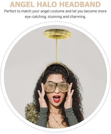 Beaupretty Angel Headband Angel Halo Headband Angel Cosplay Accessory Angel Cosplay Headdress Goddess Headband for Halloween Christmas Golden - Buy Online on GoSupps.com