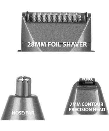 Conair Man Grooming Rechargeable Trimmer With Multi Head Grooming Kit Charcoal 0.94 Pounds - Buy Online on GoSupps.com