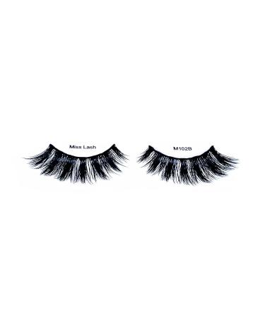 Miss Lashes 3D Volume M102B - Premium False Eyelashes for All-Day Glam | International Shipping Available - Buy Online on GoSupps.com
