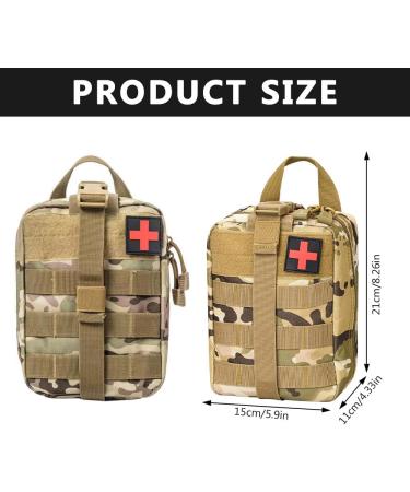 Buy Gobesty Outdoor First Aid Set - 46-Piece Tactical Kit for Camping Hiking Car and Home Safety - Buy Online on GoSupps.com