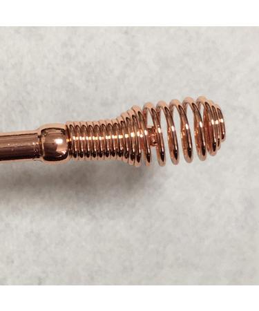 Bluelanss 2pcs Stainless Steel Earwax Removal Kit - Spiral Ear Pick Canal Cleaner and Ear Wax Remover in Rose Gold - Buy Online on GoSupps.com