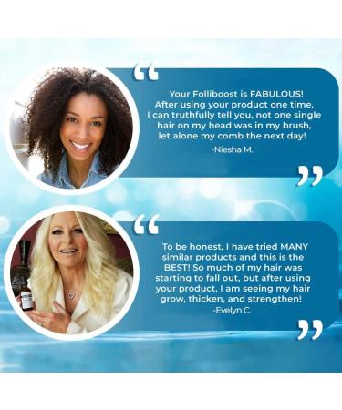 Folliboost Hair Growth Serum with Biotin & Natural Ingredients - 2 oz - Fight Hair Loss - Made in USA - Buy Online on GoSupps.com