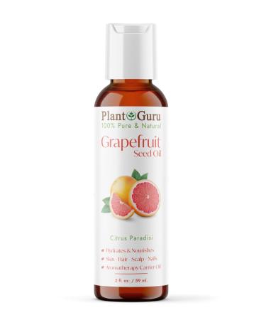Grapefruit Seed Oil 2 oz Cold Pressed 100% Pure Natural Carrier - Skin Body And Face. Great For Moisturizing Creams Lotions Scalp Treatments and Lip Balms
