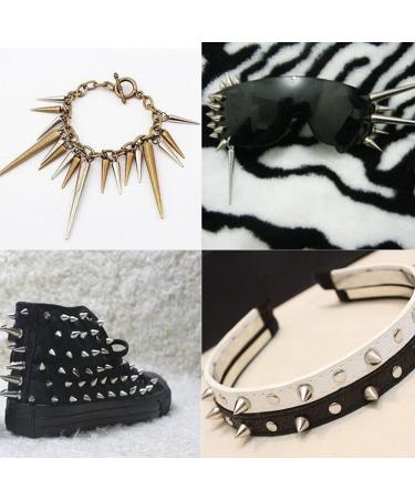 200 Sets Silver Cone Spikes Screw Back Studs for DIY Clothing & Leather Craft - Punk Rock Rivets in Various Sizes - Buy Online on GoSupps.com
