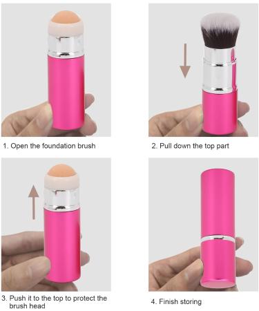 2 in 1 Face Oil Absorbing Roller Oil Absorbing Face Roller Reusable Double Headed Volcanic Stone Oil Absorbing Roller with Foundation Brush for Facial Skin Care - Buy Online on GoSupps.com