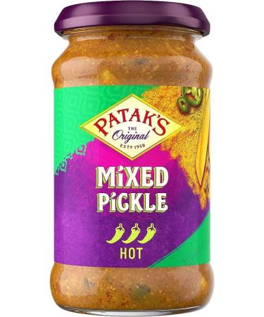 Patak's Garlic Pickle Jar 300g Medium Mango Pickle 283g and Mixed Pickle Jar 283g (3 Pack Bundle) - Buy Online on GoSupps.com