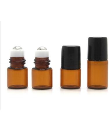 12Pcs 2ml Essential Oils Roller Bottles Mini Empty Roll-on Bottles with Stainless Steel Roller Balls and Black Cap Cosmetic Makeup Storage Vials For Fragrance Perfume Aromatherapy - Buy Online on GoSupps.com
