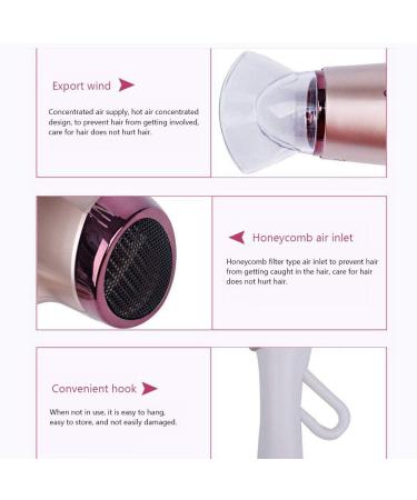 2200W Professional Hair Dryer with Diffuser Nozzles Ionic Salon Powerful Hairdryer AC Motor Fast Blow Dryer with 3 Heat Cool Shot 1.9m Long Cable Quiet Radiation Protection Small Gift - Buy Online on GoSupps.com